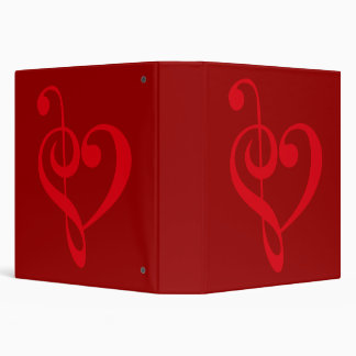 Classeur Note de coeur de musique