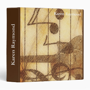 Classeur Note musicale moderne et élégante