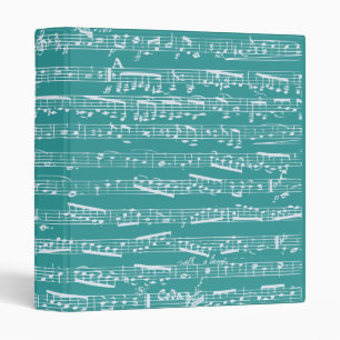 Classeur Notes bleues de musique d'Aqua
