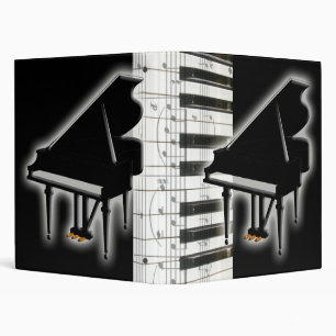 Classeur Notes de clavier et de musique de piano