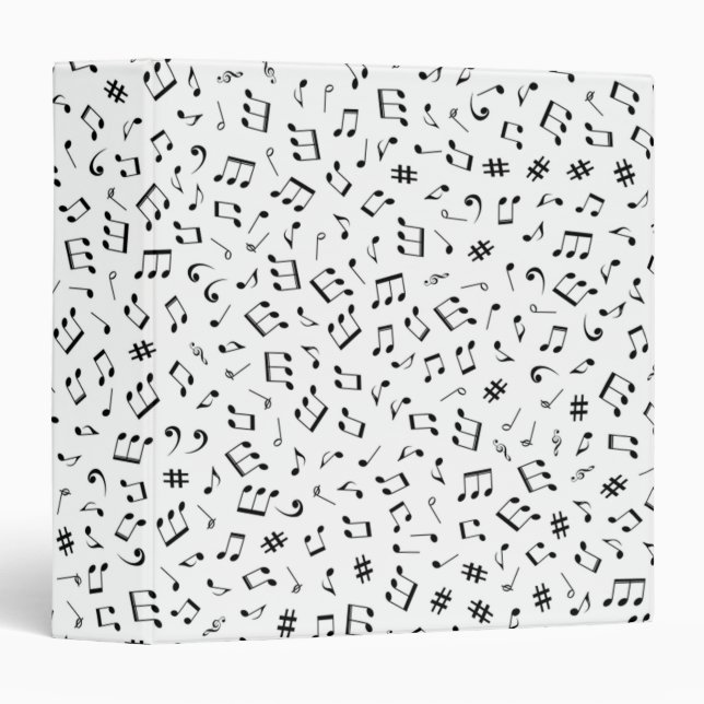 Classeur Notes de musique (Devant/Côté)