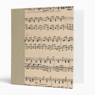 Classeur Notes de partition vintage