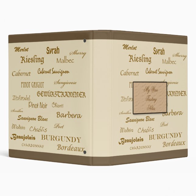 Classeur Notes d'échantillon de vin (Arrière-plan)