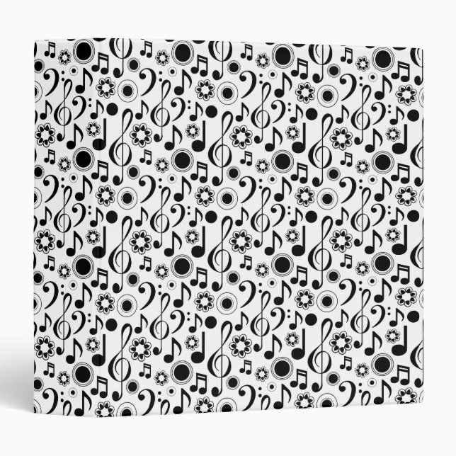 Classeur Notes et clefs de musique (Devant/Côté)