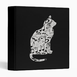Classeur Notes musicales Amoureux des chats - Musicien mini