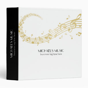Classeur Notes musicales d'affaires de la musique moderne d