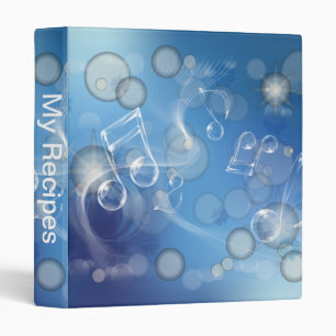 Classeur Notes musicales en verre d'Imaginaire
