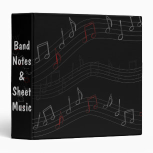 Classeur Notes musicales personnalisées