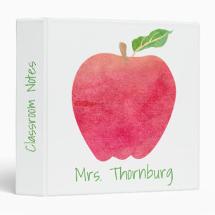 Classeur Notes rouges de salle de classe d'Apple