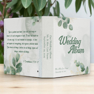 Classeur Notre Album de Mariage Christian Eucalyptus
