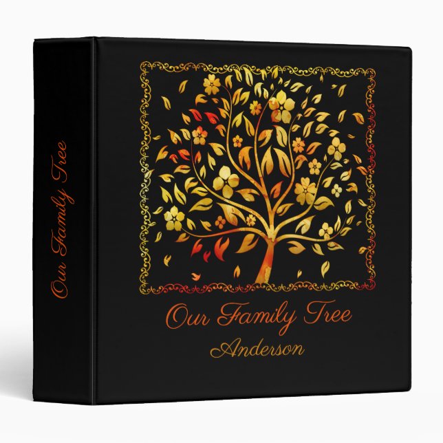 Classeur Notre arbre généalogique (Devant/Côté)