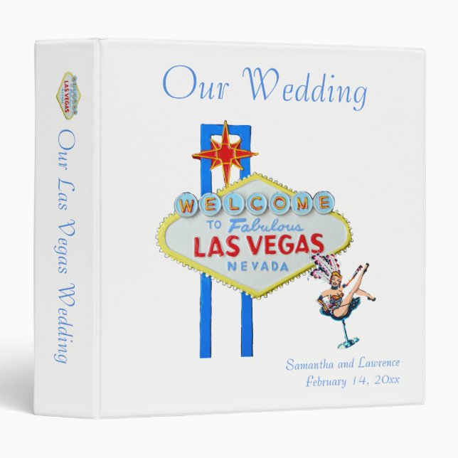 Classeur Notre épouser de Las Vegas (Devant/Côté)