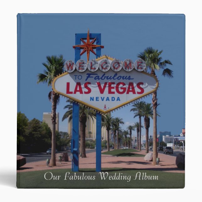 Classeur Notre fabuleux Album de mariage Las Vegas (Devant)