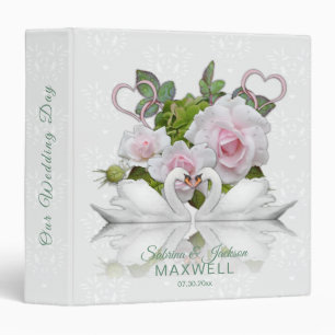 Classeur Notre jour de mariage Deux Beaux Cygnes