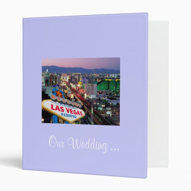 Classeur Notre Mariage ... Album photo Las Vegas (Devant/intérieur)
