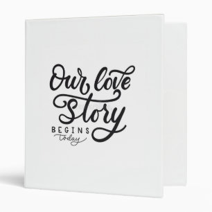 CLASSEUR **NOTRE VRAIE HISTOIRE D'AMOUR COMMENCE**