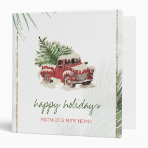 Classeur Nous avons déménagé,Camion Rouge,Sapin de Noël enn
