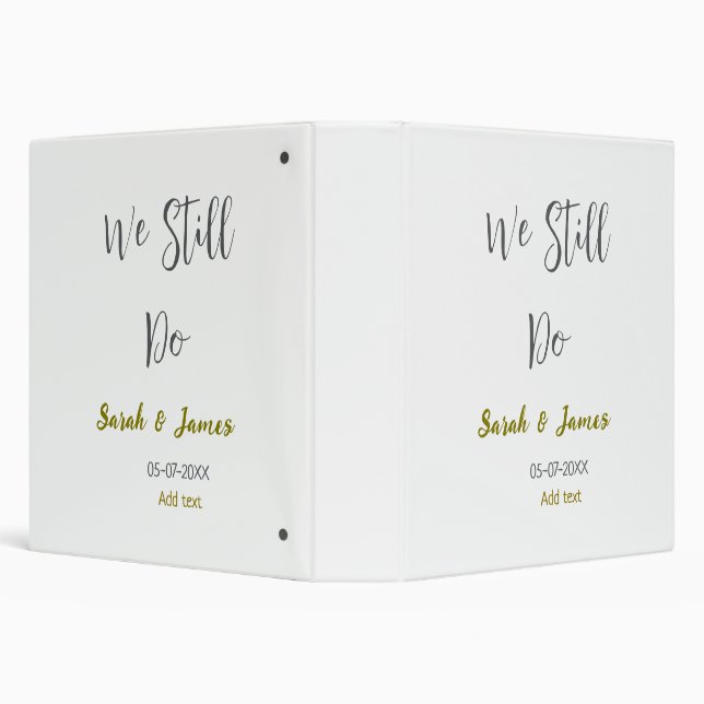Classeur Nous faisons toujours simple gris or anniversaire  (Arrière-plan)