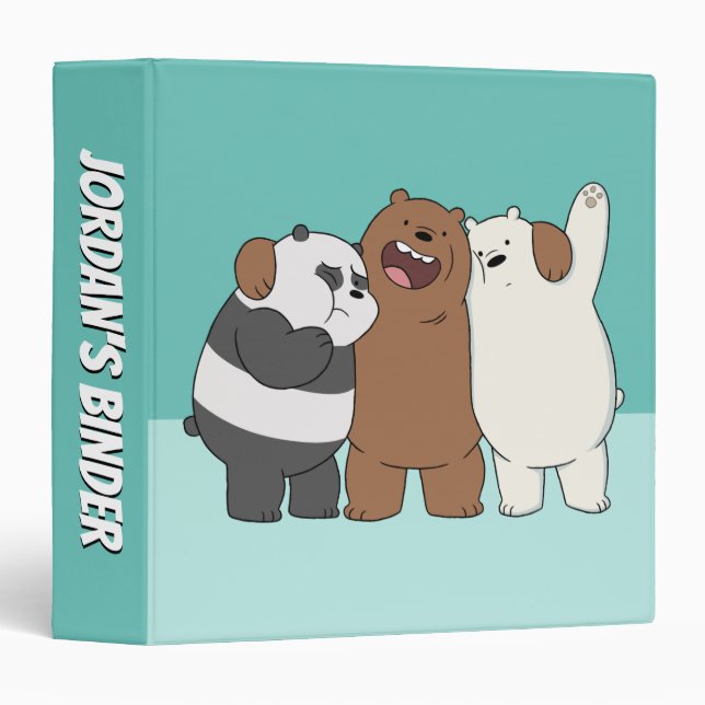 Classeur Nous, Groupe Ours Nus Hug (Devant/Côté)