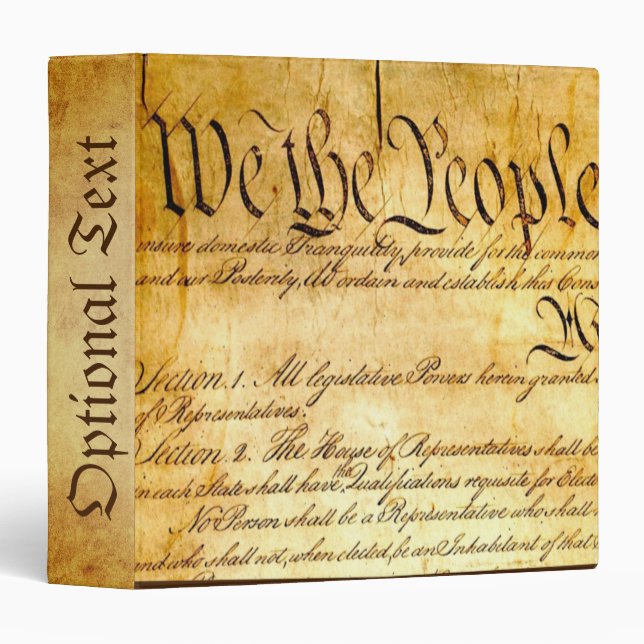 Classeur Nous le peuple - Constitution (Devant/Côté)