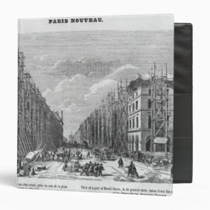 Classeur Nouveau Paris, vue d'une pièce de rue de Rivoli