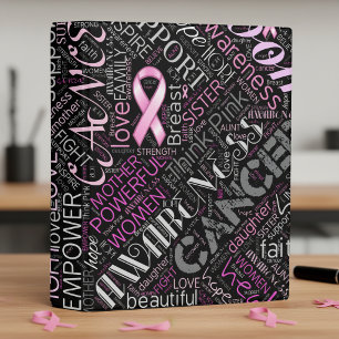 Classeur Nuage de mots sur la sensibilisation au cancer du