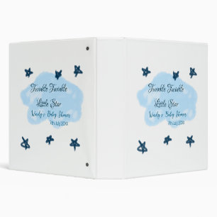 Classeur Nuages bleus scintillant Twinkle Little Star bébé