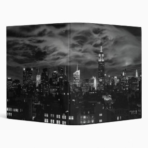 Classeur Nuages éthériques : NYC Skyline, ESB noir et blanc