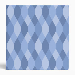 Classeur Nuances losange de bleu et motif d'hexagone