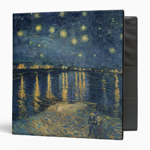 Classeur Nuit étoilée de Vincent van Gogh au-dessus du