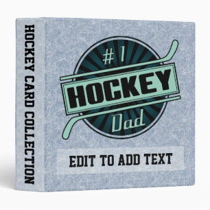 Classeur Numéro 1 Hockey Papa personnalisable