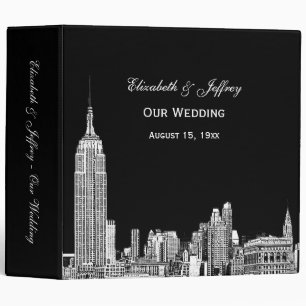 Classeur NYC Skyline 01 Etchd do-it-yourself BG Mariage cou