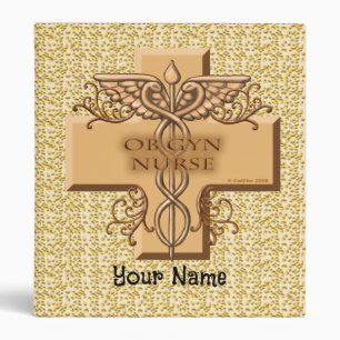 Classeur Ob Gyn Nurse cross Caduceus