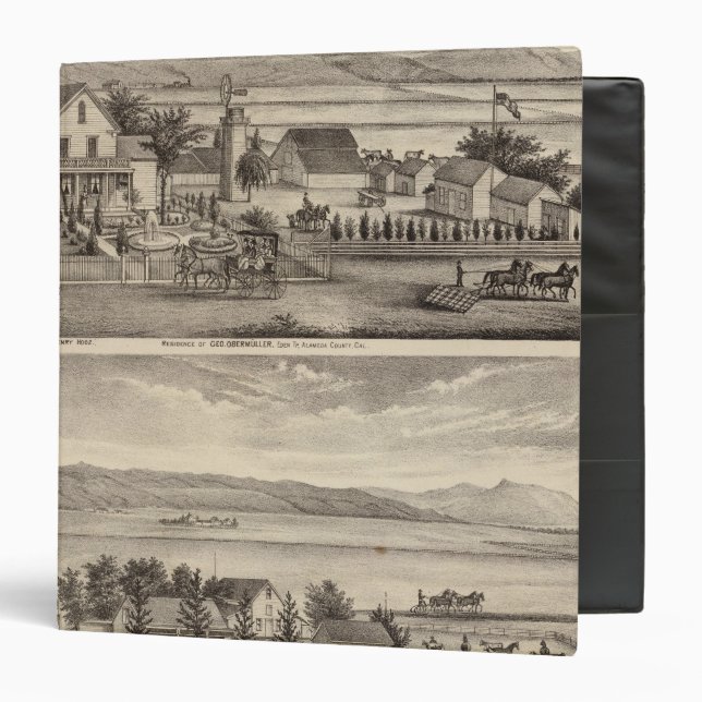 Classeur Obermuller, les résidences de Wille (Devant/Intérieur)