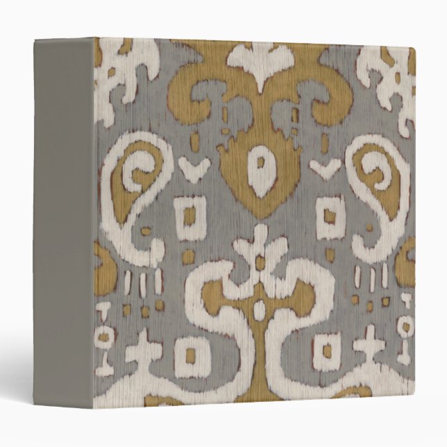 Classeur Ochre Ikat I (Devant/Côté)
