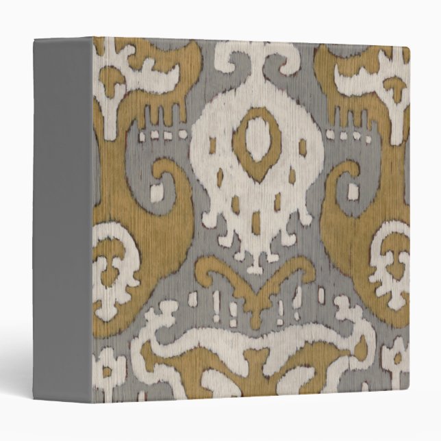 Classeur Ochre Ikat II (Devant/Côté)