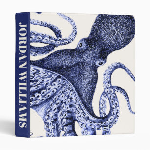 Classeur Octopus bleu paysage