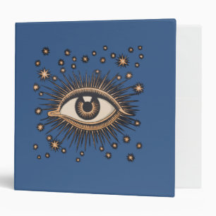 Classeur Oeil étoile Lune Celeste Nouveau