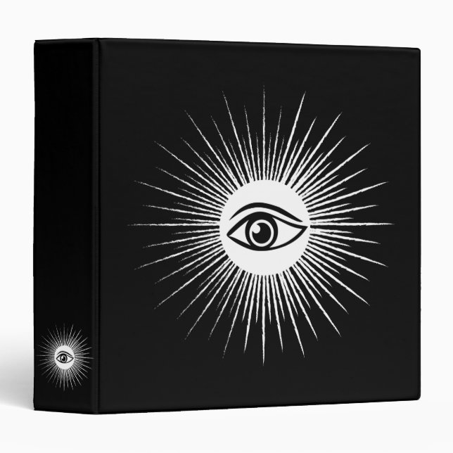 Classeur Oeil masonique (Devant/Côté)