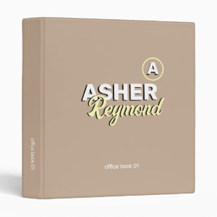 Classeur Office Book en gras nom brun clair