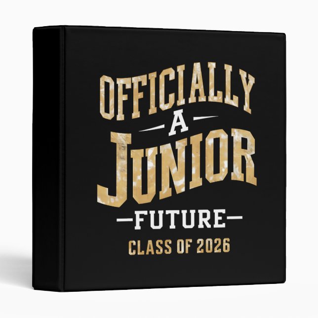 Classeur Officiellement A Junior Future Class de 2026 (Devant/Côté)