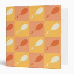 Classeur Oh, les endroits où tu iras   Motif orange