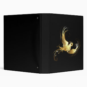 Classeur Oiseau d'or sur Arrière - plan noir