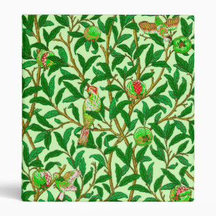 Classeur Oiseau et grenade Art Nouveau, Vert citron