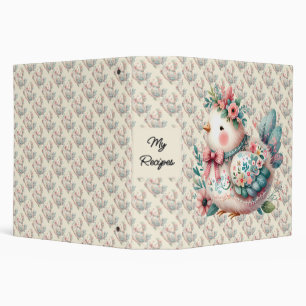 Classeur Oiseau folklorique floral au charme Pastel Boho
