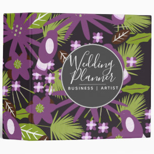 Classeur Oiseau violet Floral Jardin Planificateur de maria