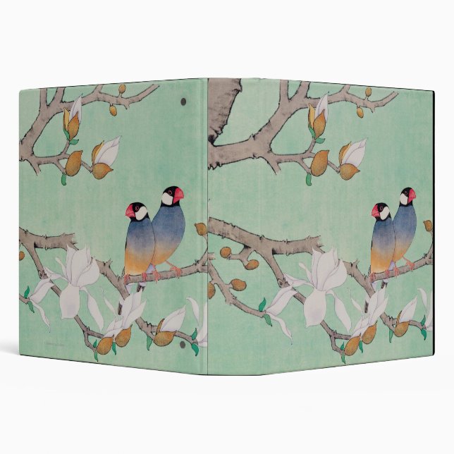 Classeur Oiseaux jumeaux dans les branches (Arrière-plan)