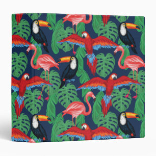 Classeur Oiseaux tropicaux dans des couleurs lumineuses
