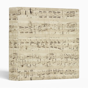 Classeur Old Music Notes - Chopin Music Sheet