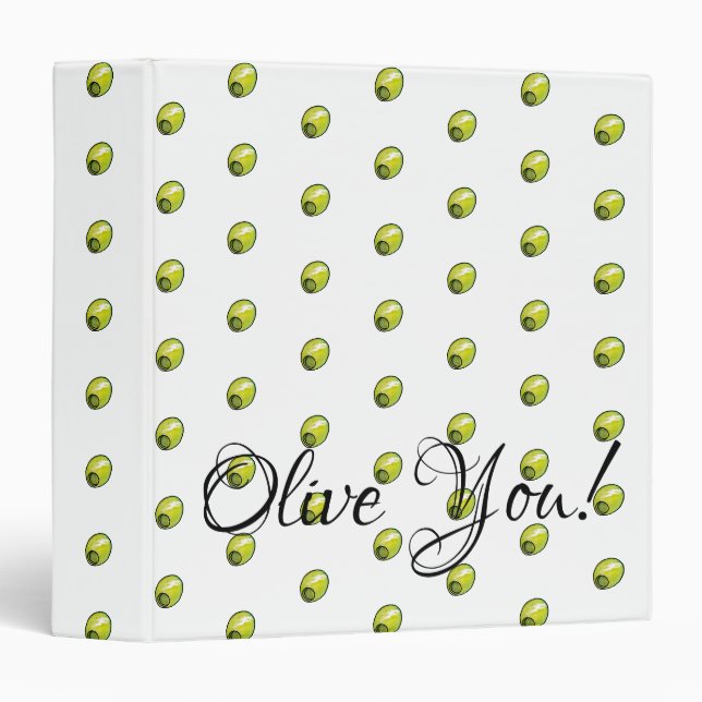 Classeur Olive (Devant/Côté)
